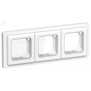 FLITE Рамка 3-местная IP55 Рпро-3-55-ФлБ белый IEK FI-M30-32-55-K01
