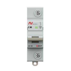 Выключатель автоматический 1п C 80А 10кА AV-125 AVERES mcb125-1-80C-av