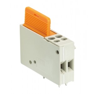 Клемма 8276 SI-D, Клемма горизонтальный подвод кабеля, на плату, шаг: 5.08 мм, 1 полюс, фиксация провода винтовая, исполнение: для предохранителей, без маркировки, 300V, 6,3A, цвет: серый