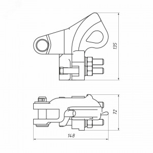 Зажим анкерный PAZ 3 (35-150кв.мм) 13402142