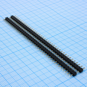 DS1029-01-1X40P8BVA49-B, Штыревой соединитель, 1х40 шаг 2,54мм.,однорядный (A=3.00мм, C=8.50мм, B=3.00мм)