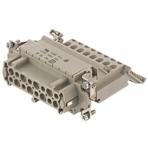 09330164729, Сверхмощные разъемы питания FEMALE INSERT 16 POLES+PE
