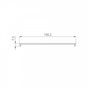 Экран SL-W7-2000 OPAL 019324, Экран к профилю SL-MINI-8. Длина 2000мм. Цена за 1м. Светопропускание - 61%.