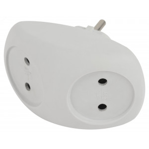 Разветвитель 2-м без заземл. 10А IP20 SPx-2-W бел. Б0053480