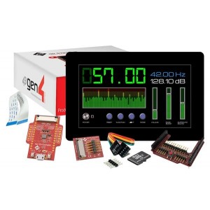 SK-gen4-70DCT-CLB-PI, Средства разработки визуального вывода Starter Kit for gen4-uLCD-70DCT-CLB-PI with 4D Serial Pi Adaptor, 4D-UPA , 4GB Industrial microSD Card, 150 mm FFC Cable, 5-way female-to-female ribbon cable with male-to-male adaptor