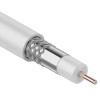 Кабель коаксиальный RG-6U, 75Ом, CCS/Al/Al, 32%, 100м, INDOOR, белый Light