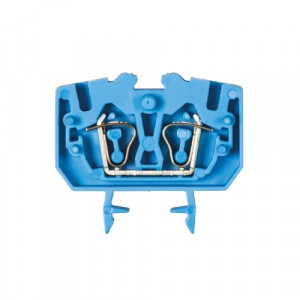 Проходная клемма (MINI) WKF2,5/M/15 BL, Проходная клемма, MINI, верхний подвод кабеля, 2 точки подключения, тип фиксации провода: пружинный, номинальное сечение: 2,5 мм кв., 24A, 800V, ширина: 5 мм,цвет: синий,тип монтажа: DIN15