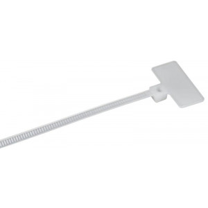 Хомут 2.5х110мм P6.6 маркерный бел. (уп.100шт) IEK UHH14-D025-110-100-K01