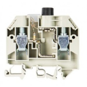 Предохранительная клемма WK 10/SIU6,3X32M.NGL, Предохранительная клемма, тип предохранителя: 6,3x32, тип фиксации провода: винтовой, номинальное сечение: 10 мм кв., 10A, 500V, ширина: 12 мм, цвет: серый, тип монтажа: DIN35