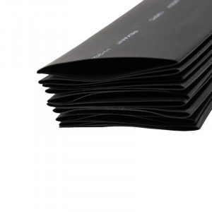 Трубка термоусадочная ТУТ нг 60,0/30,0 черная, термоусаживаемая трубка в метровой нарезке, не поддерживает горение