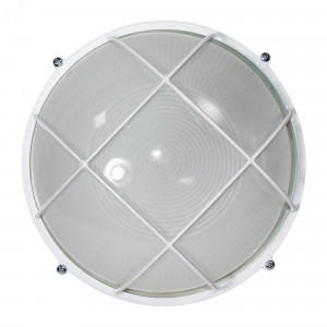 Светильник "Банник" 1102 НПП 03-100-010 1х100Вт E27 IP65 круг большой корпус с решеткой бел. 1005500931