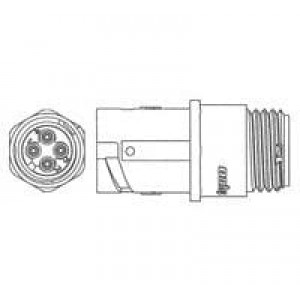1445522-3, Стандартный цилиндрический соединитель RCPT SIZE 8 2 POS FRE HNG STD KEY