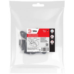 Скоба кабельная нейлоновая под винт 5 мм NO-225-295 ч-рная 10 шт Б0066640