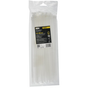 Хомут 4.8х300мм P6.6 стандартный бел. (уп.100шт) IEK UHH30-D048-300-100-K01