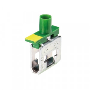 Клемма на шину WAK4/3 GN, Клемма для подключения к токовой шине, тип фиксации провода: винтовой, номинальное сечение: 4 мм кв., цвет: зеленый, тип монтажа: шина 6х6