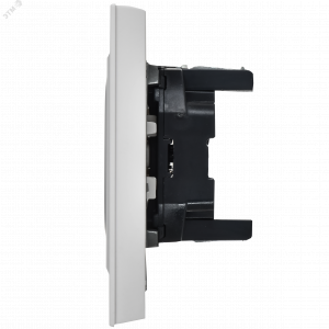 BRITE Розетка 2-местная без заземления без защитных шторок 10А в сборе РС12-2-БрАБ арктический белый IEK BR-R20-10-K91-F