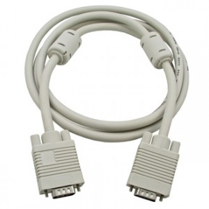 VGA CABLE (2XFERRITES) 1.8M, Компьютерный шнур VGA, диаметр ферритовый, 1.8 м