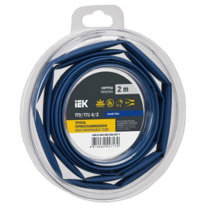 Трубка термоусадочная ТТУ нг-LS 4/2 син. (уп.2м) UDR12-004-002-002-K07-T