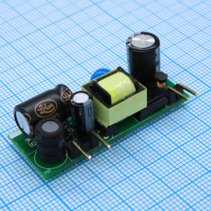 LO05-12B15, Преобразователь AC-DC открытого исполнения на печатную плату 5Вт вход 165...264В, выход 15В/0.33А -25°С...+70°С