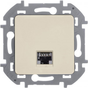 Розетка компьютерная Inspiria RJ45 кат.6 UTP механизм сл. кость Leg 673831