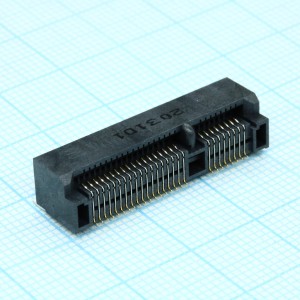 2041262-1, Разъем комбинированный 2 в 1 mSATA и PCI-Express Mini Card