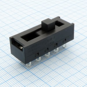 DSE SC72-3, Переключатель движковый вертикальный 4пол 10выв 250VAC 6.5A
