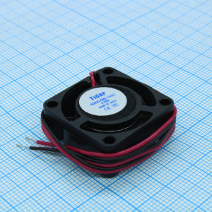 RQD 2510MS 12VDC, Вентилятор 12В 25x25х10мм, 5700 об/мин, 2.7м3/час, 20дБ, подшипник скольжения, тип вывода - провод