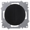 Выключатель 2-кл. СП Florence 10А IP20 механизм черн. (1E31501303) 2172822