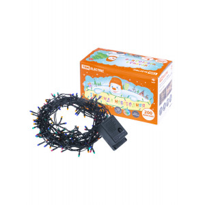 Гирлянда новогодняя, МГ 200, 220 В, многоцветная, 10 м, 8 режимов SQ0361-0006