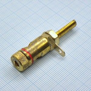 Клемма D 11 M6 gold, гнездо банан