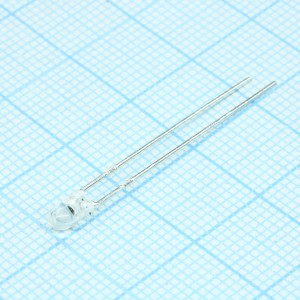 L-7104SURC-E, Светодиод 3мм/красный/630нм/900-1300мкд/прозрачный/34°