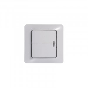 Выключатель 2-кл. СП Glossa 10А IP20 (сх. 5а) 10AX с подсветкой механизм бел. SE GSL000153