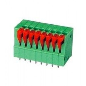 39700-0204, Фиксированные клеммные колодки SPRING TERMINAL BLOCK 4C-VERT GREEN