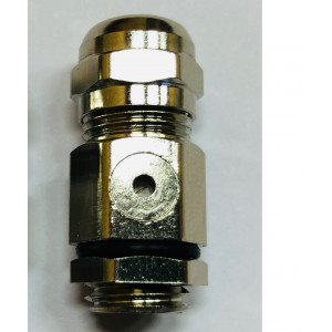 Каб.Ввод с клапаном M12L-BR металл, Кабельный ввод, M12х1,5, с клапаном выравнивания давления, диапазон обслуживаемых кабелей 4 - 8 мм, металл