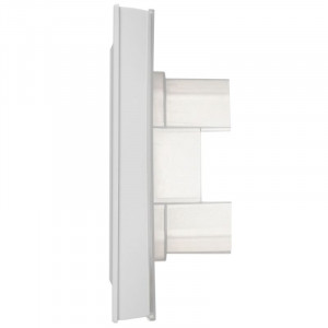 BRITE Рамка 2-местная IP44 РУ-2-БрАБ-44 арктический белый IEK BR-M22-44-K91