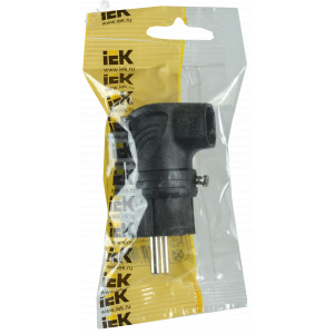 Вилка электрич. с боковым вводом ОМЕГА с заземл. IP44 ВБу3-1-0м каучук IEK PKR01-U-016-2-K02