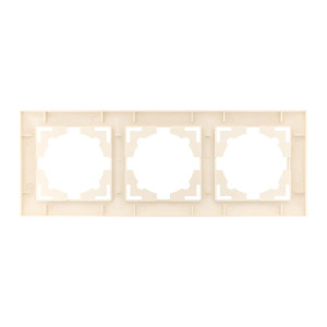 Валенсия Рамка 3-местная кремовая EWM-G-303-20