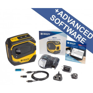 brd321672, Принтер BRADY M511-EU-UK-PWID c ПО BWS для маркировки кабеля и провода (PWID Suite). В компл.: сетевой адаптер, кабель USB-C, USB-A, быстрый старт, картридж M5C-1500-595-WT-BK.