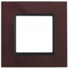 14-5101-25 Рамка на 1 пост, стекло, Elegance, бордо+антр (10/50/1800) Б0034479