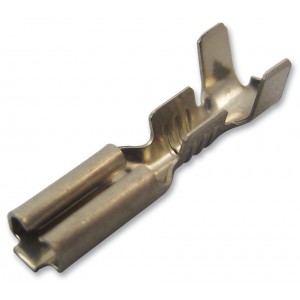 160772-3, Контакт бытрого отключяения 22-26AWG розетка 14мм 3.7мм луженый автомобильного применения рейка