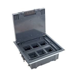 Лючок напольный с изменяемой глубиной C-Line 12 (с горизонтально расположенной приборной рамкой) EKF cl-ln-k-12