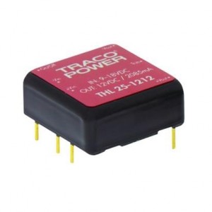 THL 25-1211, Преобразователи постоянного тока в постоянный с изоляцией Product Type: DC/DC;Package Style: 1"x1";Output Power (W): 25;Input Voltage: 9-18 VDC;Output 1 (Vdc): 5;Output 2 (Vdc): N/A;Output 3 (Vdc): N/A