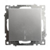 Выключатель 1-клавишный c индикатором (механизм), 250В, 10А, серия Катрин, серебро 39577