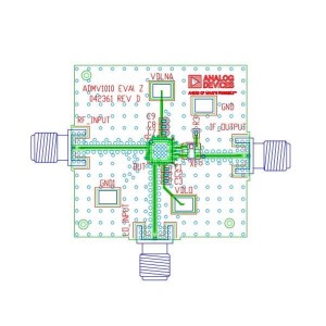 ADMV1010-EVALZ, Радиочастотные средства разработки EVAL BOARD