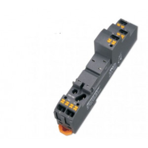 Колодка для реле SRC05-S, Колодка для реле, 1 группа переключающих контактов, пружинная фиксация провода, монтаж на DIN рейку, 300V, 16A, для реле серий: R2G, с возможностью установки (поставляется отдельно): пластик. фикс. SR15L/20F/25C, марк. шильд. SR2P, модуль AMD