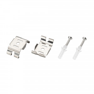 Держатель MAG-BRACKET-45 (SL) 027087, Держатель металлический для подвесного и накладного монтажа магнитных треков MAG-TRACK-4563 и MAG-TRACK-4592. Выдерживает вес максимум 10 кг. В комплекте 2 скобы и крепеж. Цена за комплект. В корзину кладется комплект.