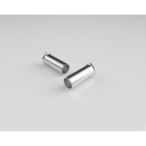 Наконечник втулочный DIN 46228-A 2,5-7, Наконечник кабельный, трубчатый, неизолированный, S=2.5мм, L=7мм