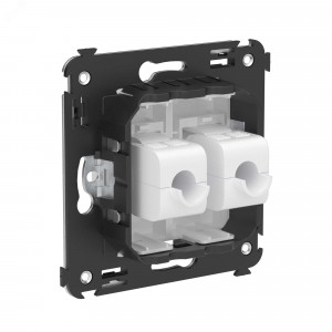 Avanti Компьютерная розетка RJ-45 без шторки в    стену, кат.5е двойная, Белое облако 4400664