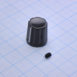 Ручка K16-02 bakelite d=4, Ручка управления, на вал 4 мм