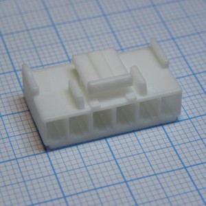 1-1123722-6, Корпус разъема 6 конт. шаг 3.96мм без контактов